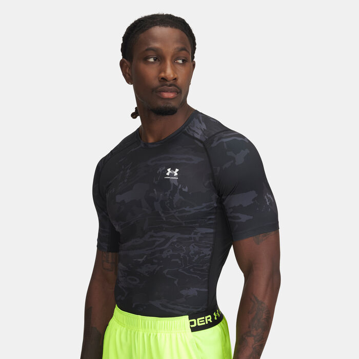 Under Armour Men's HeatGear Graphic Printed Training T-Shirt Black Under Armour Men's HeatGear Graphic Printed Training T-Shirt Black image number 0