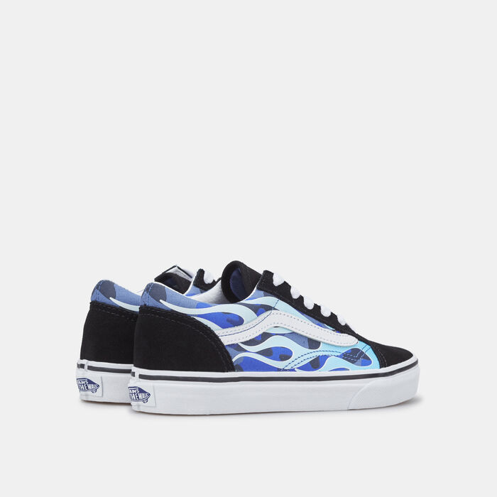 Vans Kids' Camo Flame Old Skool Unisex Shoe (Younger Kids) Blue Vans Kids' Camo Flame Old Skool Unisex Shoe (Younger Kids) Blue image number 2
