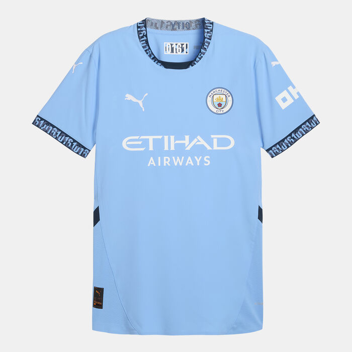 PUMA Men's Manchester City 24/25 Home Authentic Football Jersey Blue PUMA Men's Manchester City 24/25 Home Authentic Football Jersey Blue image number 0