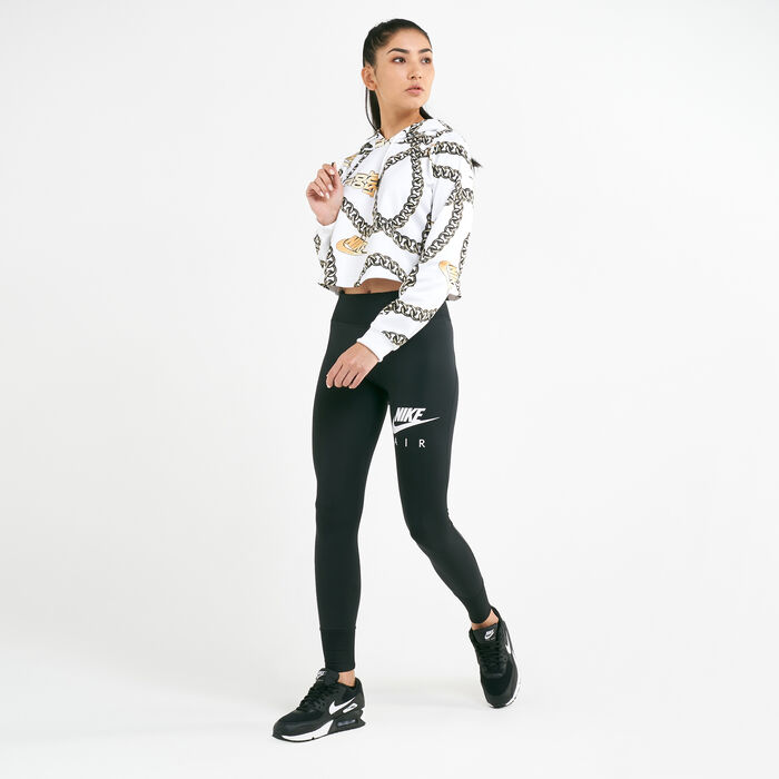 Nike Women's Sportswear Cropped Hoodie White image number 2