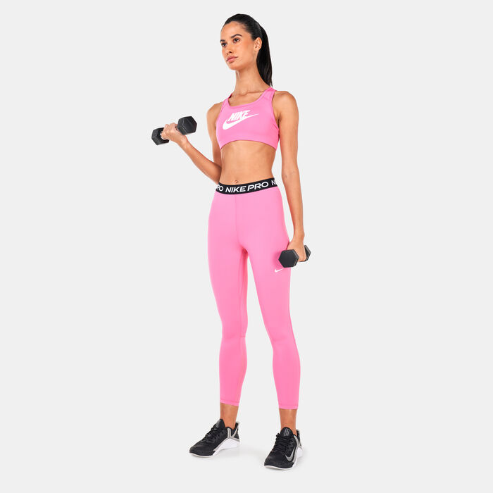 Nike Women's Dri-FIT Swoosh Sports Bra Pink image number 2