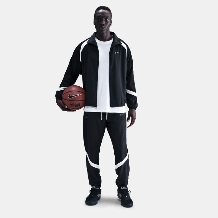 Nike Men's Icon Woven Basketball Jacket Black image number 2