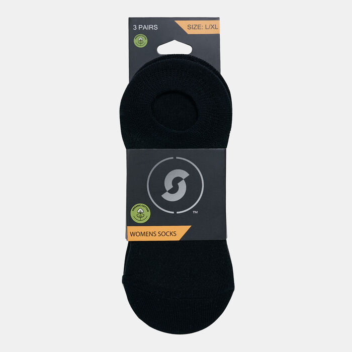 Sun and Sand Sports Women's No-Show Socks (3 Pack) - L/XL White Sun and Sand Sports Women's No-Show Socks (3 Pack) - L/XL White image number 1