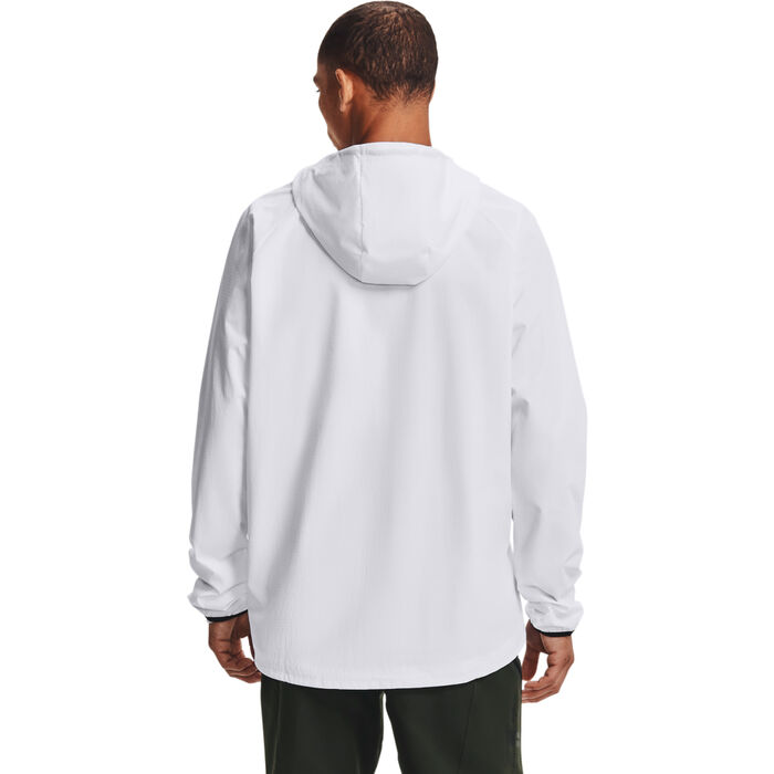 Under Armour Men's UA Woven Windbreaker Jacket White Under Armour Men's UA Woven Windbreaker Jacket White image number 1