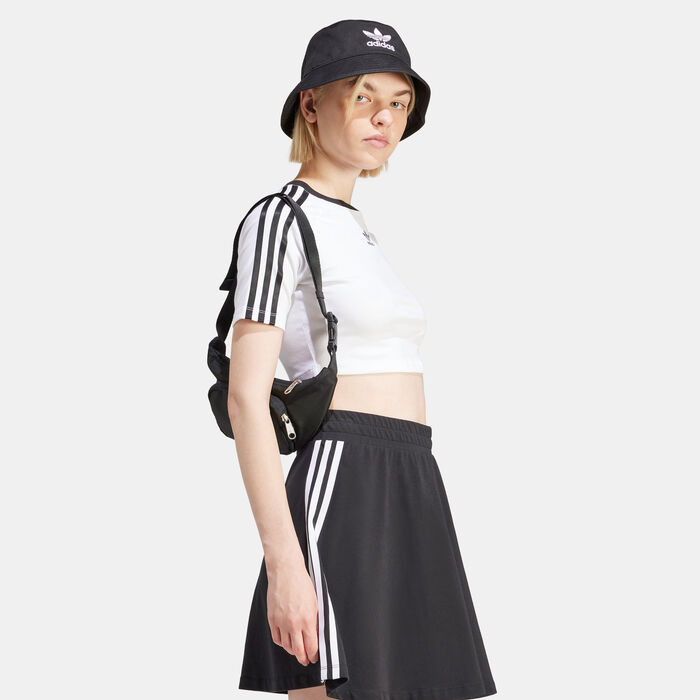 adidas Originals Women's 3-Stripes Baby T-Shirt White image number 2
