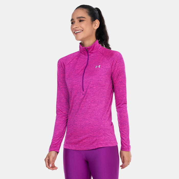 Under Armour Women's Tech™ ½ Zip Training Top Purple Under Armour Women's Tech™ ½ Zip Training Top Purple image number 0