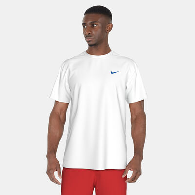 Nike Swim Men's Icon Hydro Rashguard White Nike Swim Men's Icon Hydro Rashguard White