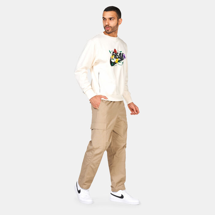 Nike Men's Giannis Standard Issue Bssketball Sweatshirt Beige image number 2