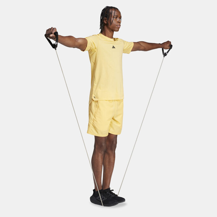 adidas Men's Logo Training T-Shirt Orange image number 2