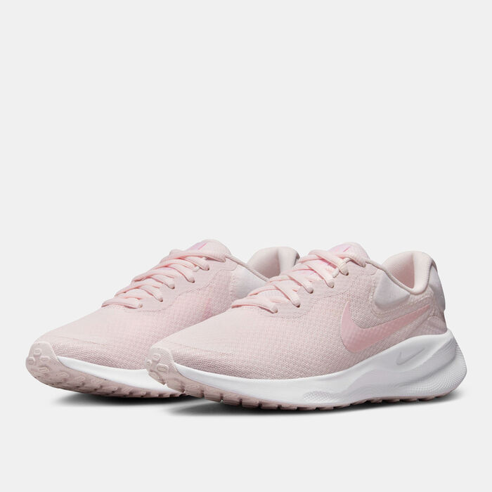 Nike Women's Revolution 7 Road Running Shoes Pink Nike Women's Revolution 7 Road Running Shoes Pink image number 1