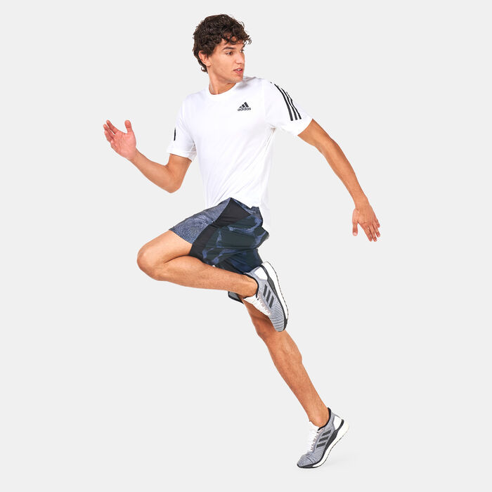 adidas Men's D4T HIIT Printed Training Shorts Multi-Color image number 2