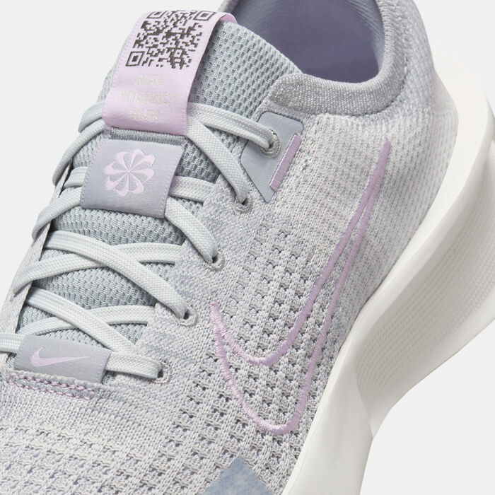 Nike Women's Interact Road Running Shoes Grey Nike Women's Interact Road Running Shoes Grey image number 4
