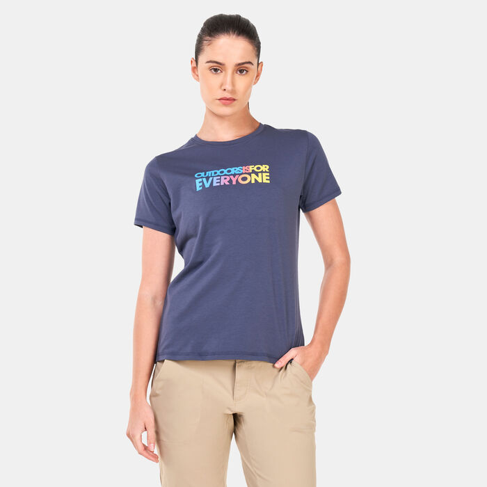 Columbia Women's Sun Trek Graphic T-Shirt Blue image number 0