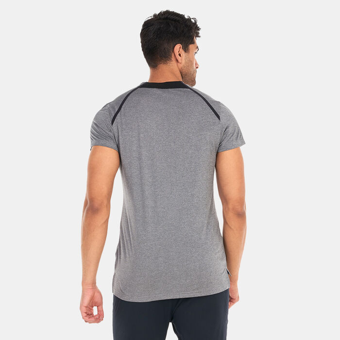 SQUATWOLF Men's V-Neck Muscle T-Shirt Grey SQUATWOLF Men's V-Neck Muscle T-Shirt Grey image number 1