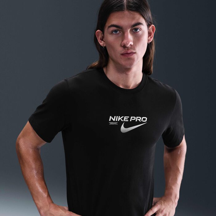 Nike Men's Pro Dri-FIT Training T-Shirt Black Nike Men's Pro Dri-FIT Training T-Shirt Black image number 0