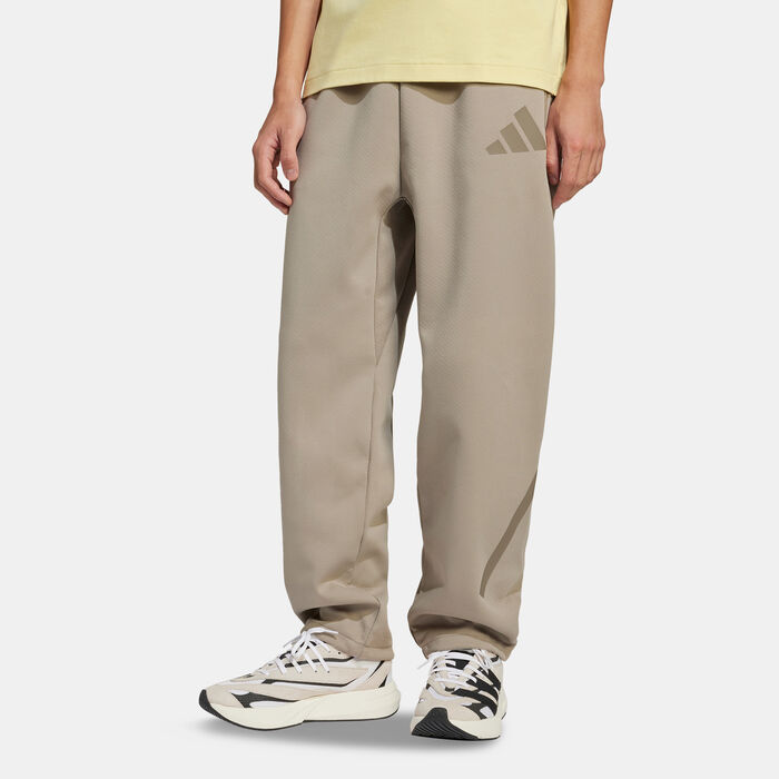 adidas Men's Z.N.E. Open-Hem Joggers Brown adidas Men's Z.N.E. Open-Hem Joggers Brown image number 0
