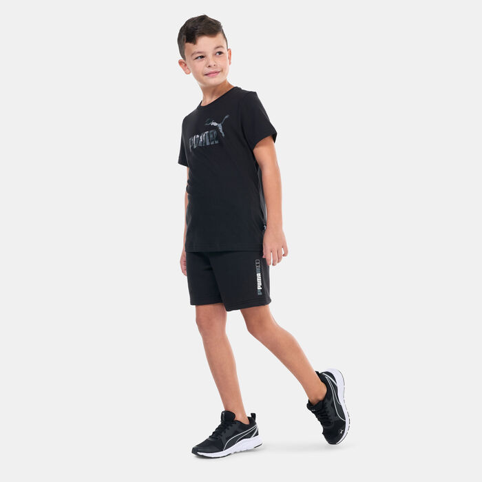 PUMA Kids' Essentials+ Camo Logo T-Shirt Black image number 2