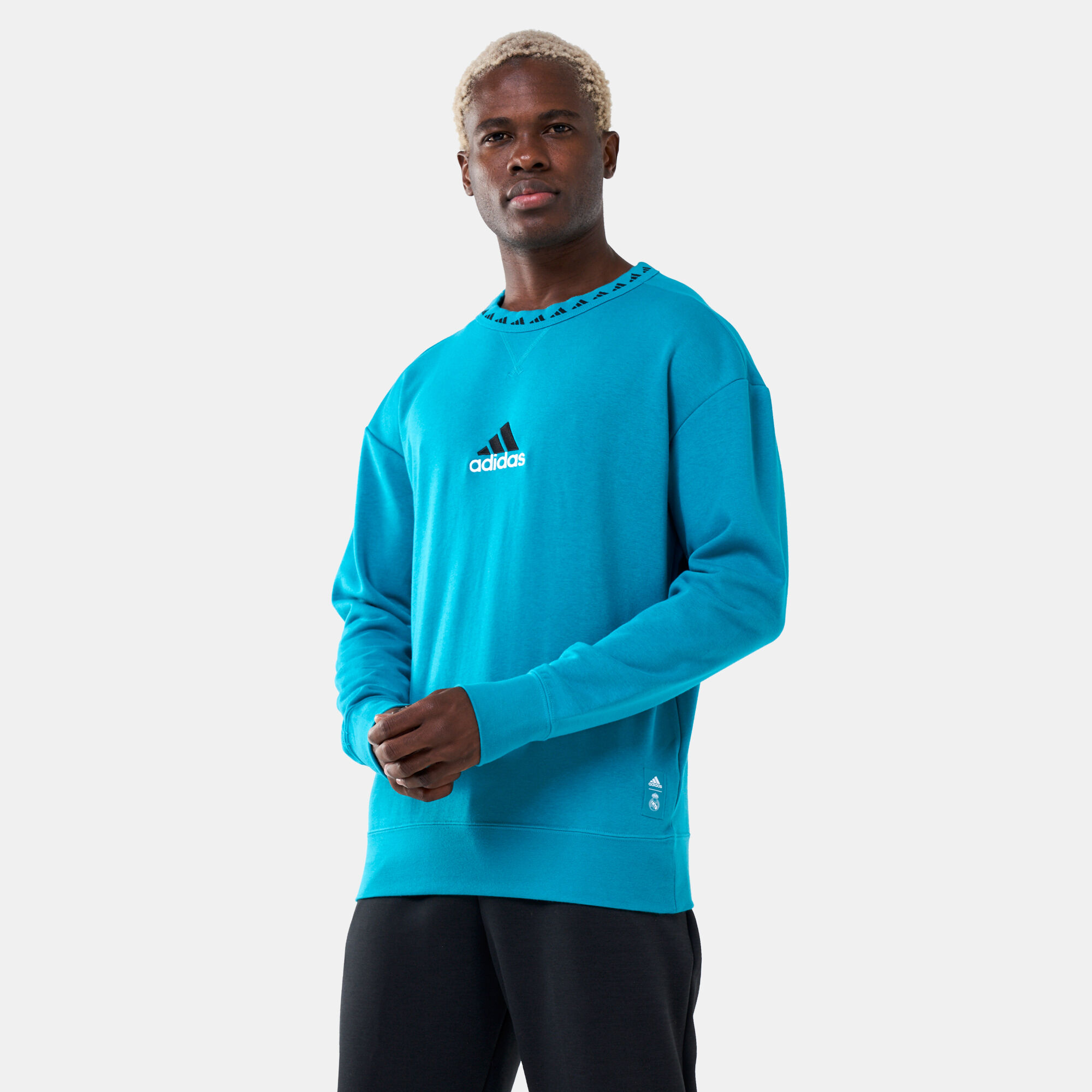 Buy adidas Men s Real Madrid Icons Sweatshirt Green in KSA SSS
