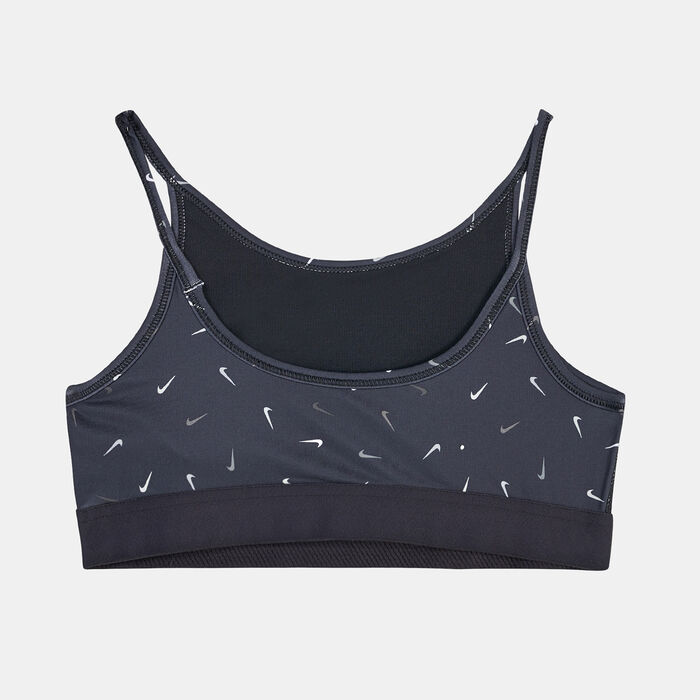 Nike Kids' Dri-FIT Trophy Light-Support Sports Bra (Older Kids) Black image number 1