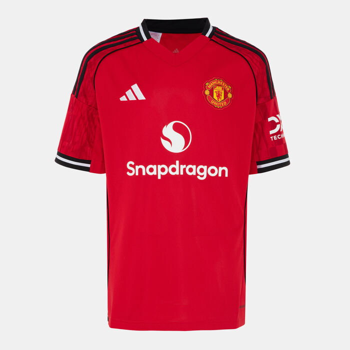 adidas Kids' Manchester United 25/26 Home Replica Football Jersey Red adidas Kids' Manchester United 25/26 Home Replica Football Jersey Red image number 1