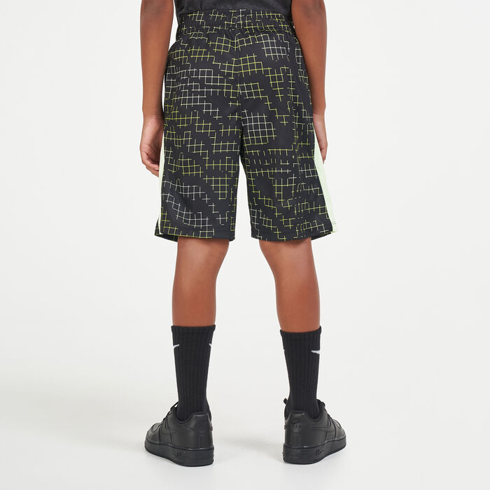 Nike Kids' Dri-FIT Printed Training Shorts Black image number 1