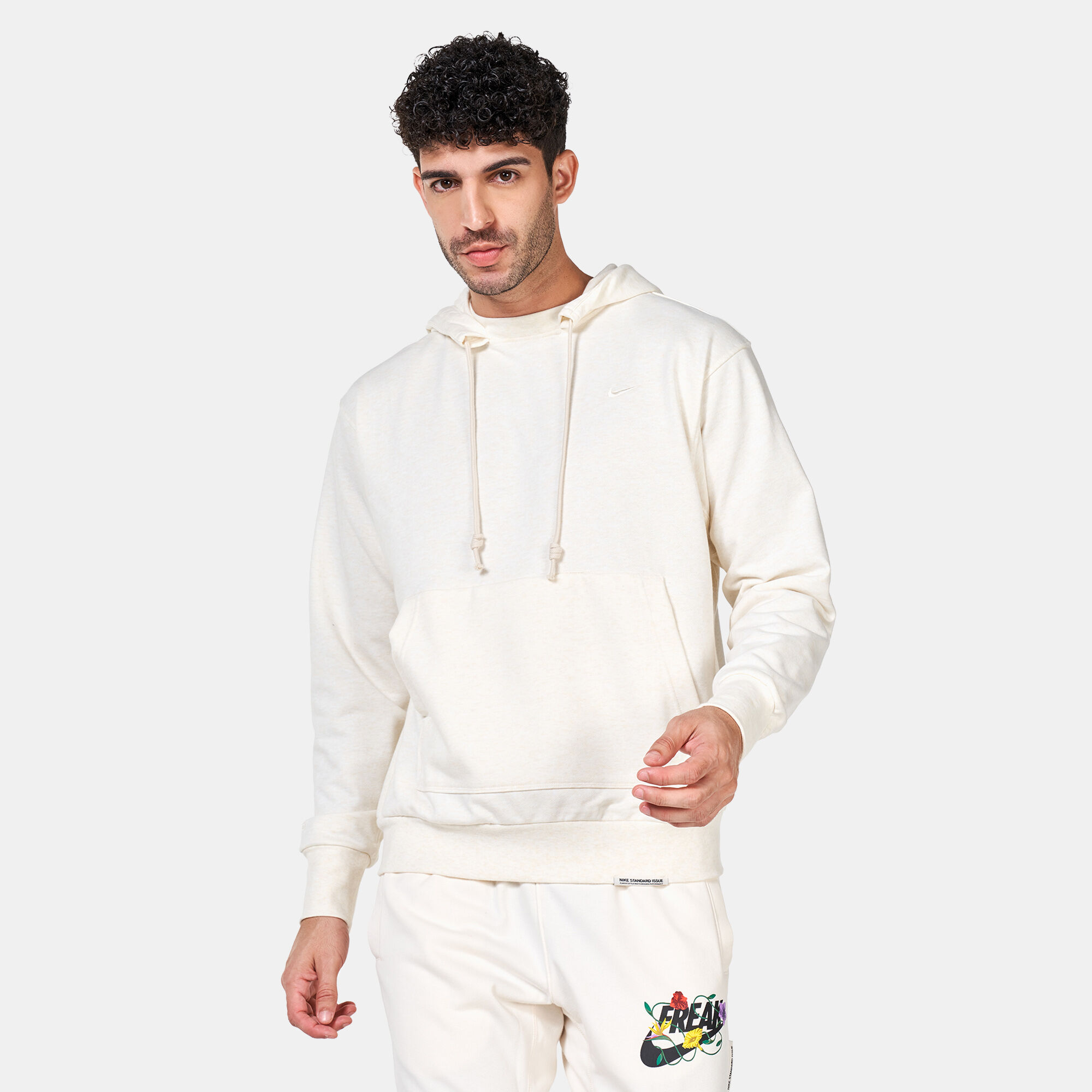 Men s Dri FIT Standard Issue Basketball Hoodie Ivory Nike in KSA SSS