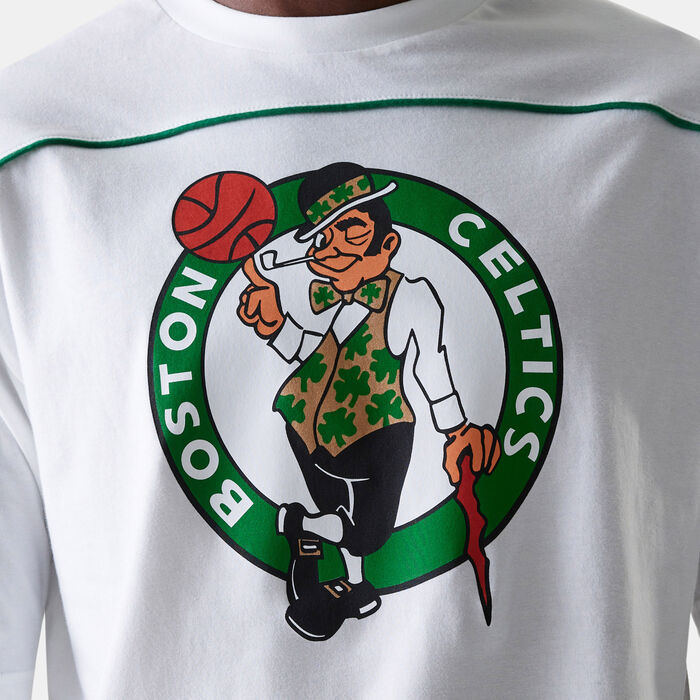New Era Men's NBA Boston Celtics Piping Graphic T-Shirt White image number 3