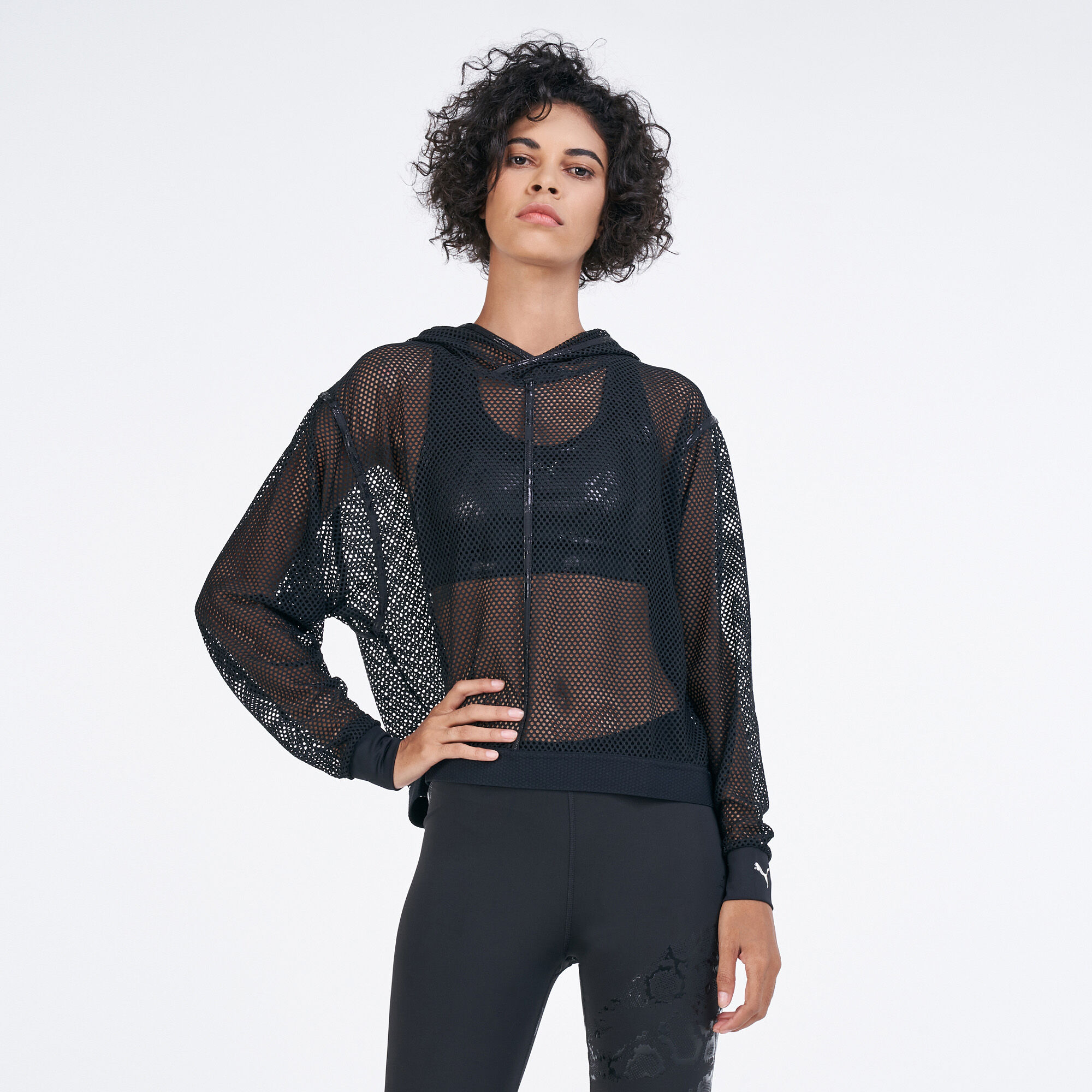 Puma shop mesh hoodie