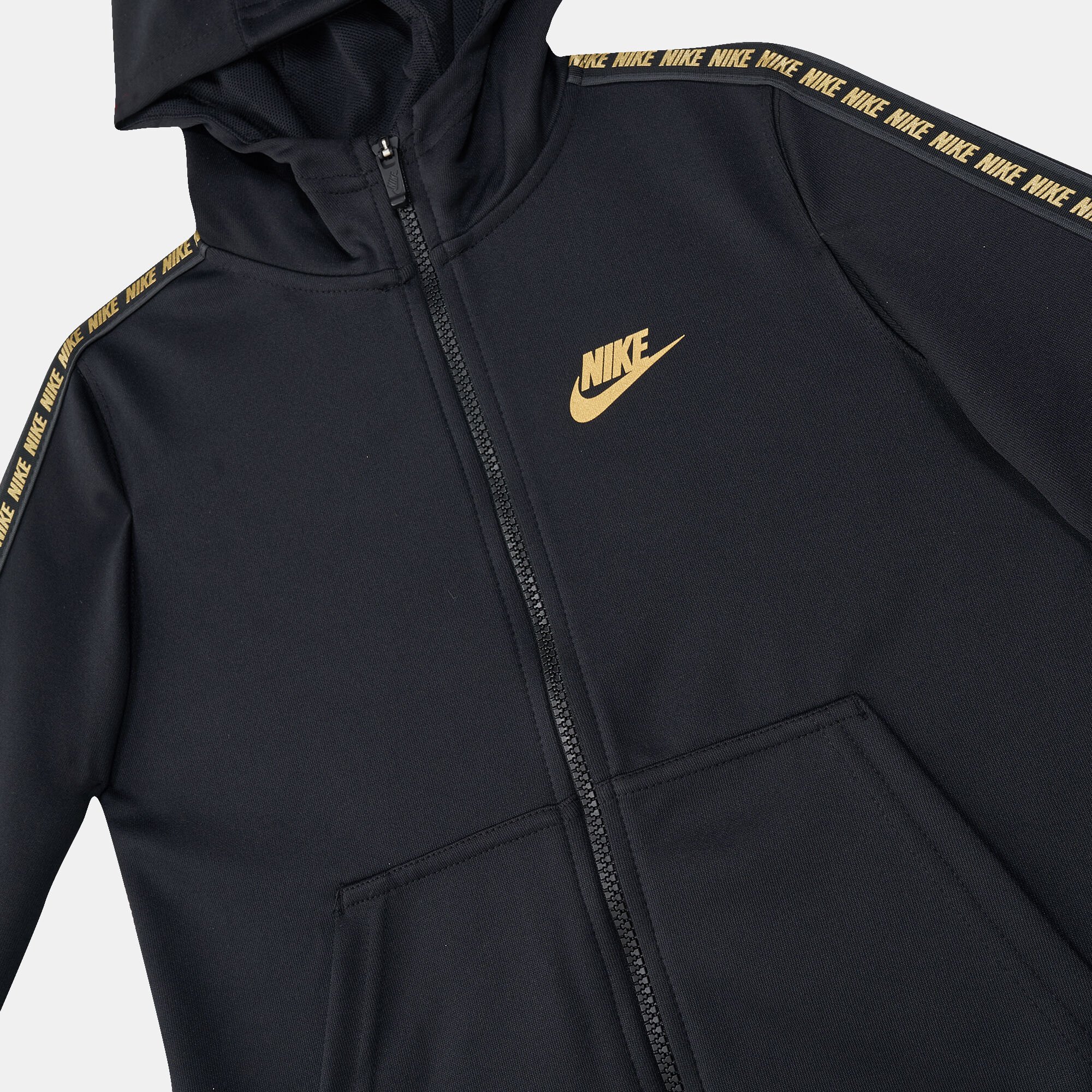 Nike tape poly clearance full zip hoodie junior