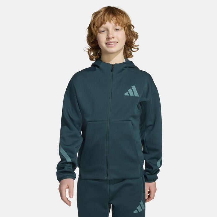 adidas Kids' Z.N.E. Hoodie Green adidas Kids' Z.N.E. Hoodie Green image number 0