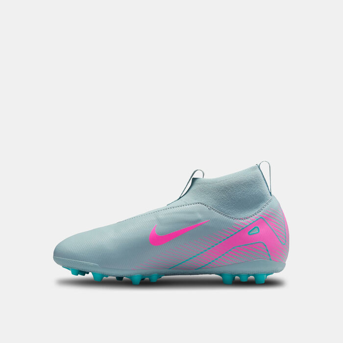 Nike Kids' Mercurial Superfly 10 Academy Artificial Grass Football Shoes Green image number 2