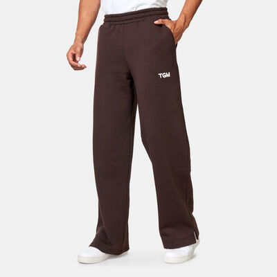 The Giving Movement Men's Printed Wide Leg Joggers Brown The Giving Movement Men's Printed Wide Leg Joggers Brown