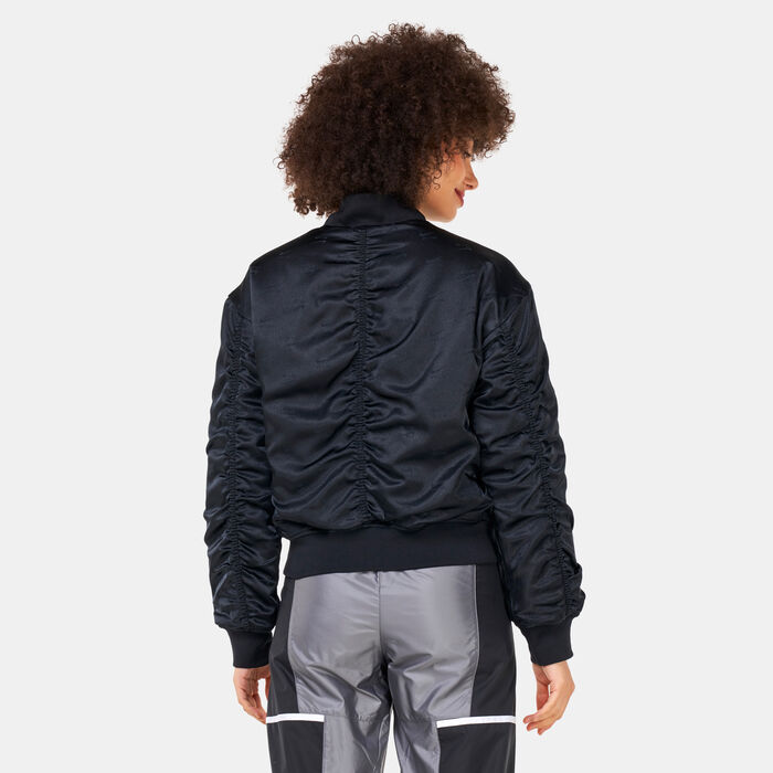 Nike Women's Air Sportswear Bomber Jacket Black Nike Women's Air Sportswear Bomber Jacket Black image number 1