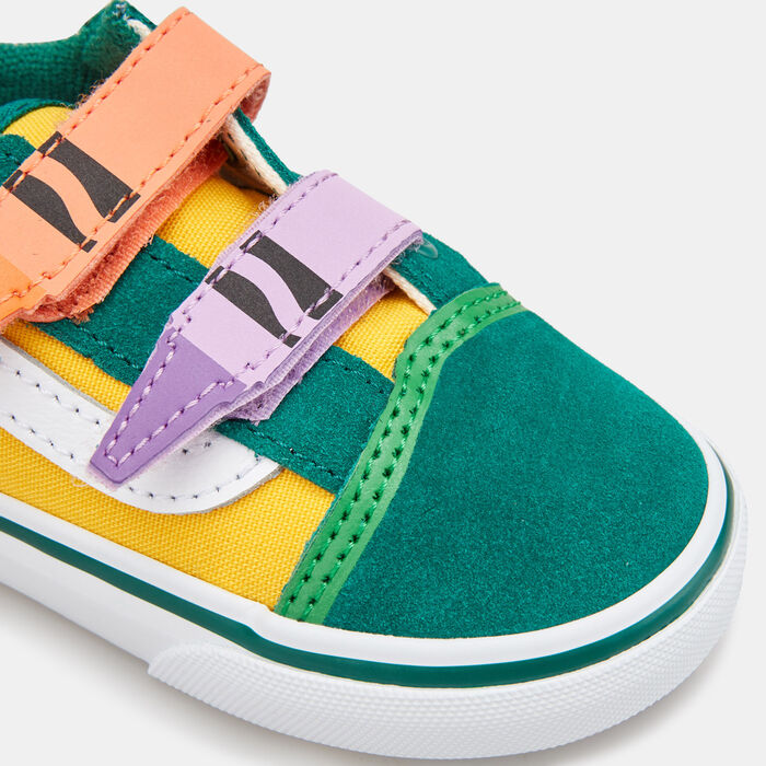 Vans Kids' Crayola Old Skool Unisex Shoe (Baby and Toddler) Green Vans Kids' Crayola Old Skool Unisex Shoe (Baby and Toddler) Green image number 4