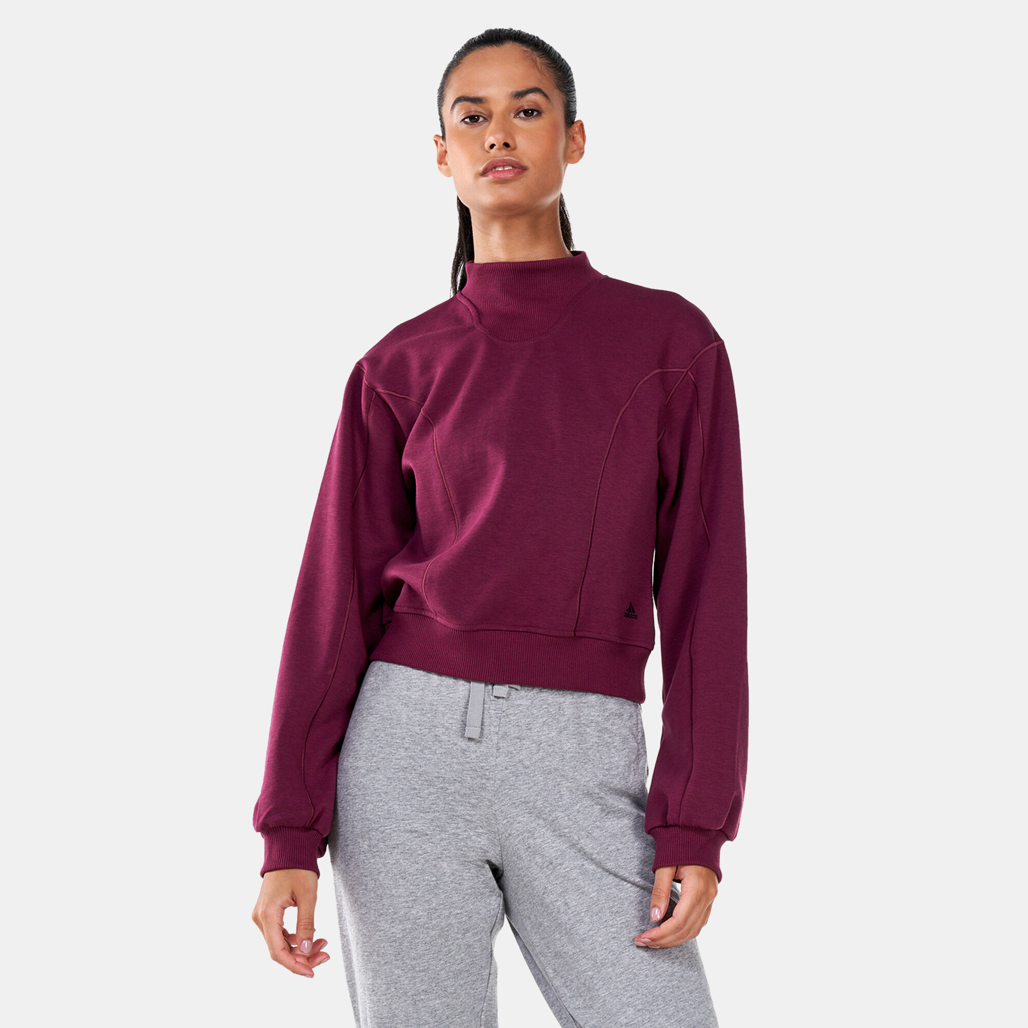 Women s Yoga Layering Sweatshirt Red adidas in KSA SSS