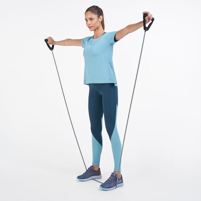 Under Armour Women's Iso-Chill Run T-Shirt Grey Under Armour Women's Iso-Chill Run T-Shirt Grey image number 2