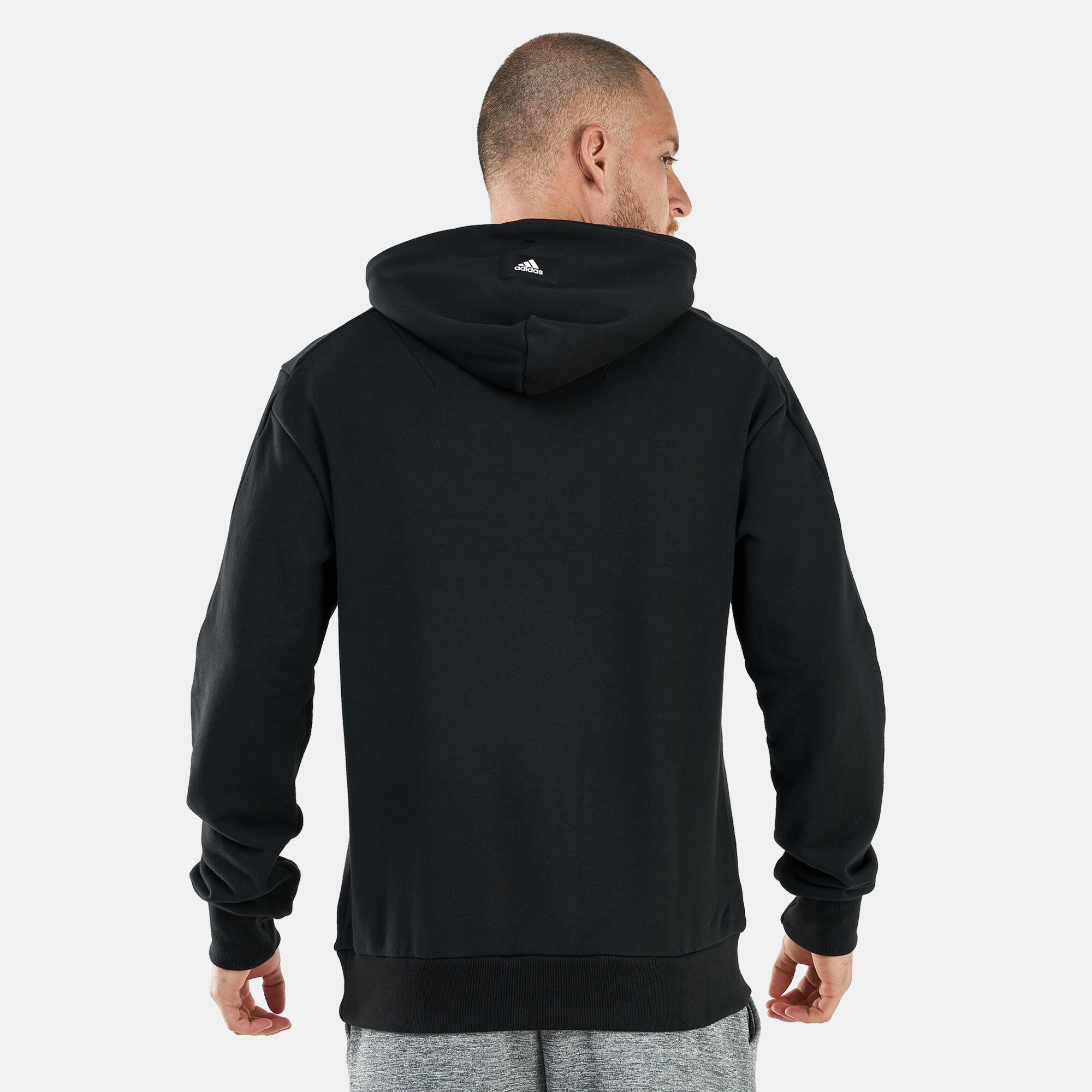 Adidas hoodie with discount logo on back