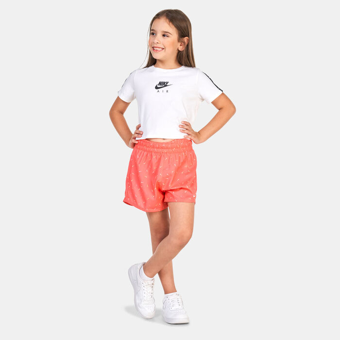 Nike Kids' Dri-FIT One High-Waisted Woven Training Shorts (Older Kids) Peach Nike Kids' Dri-FIT One High-Waisted Woven Training Shorts (Older Kids) Peach image number 2