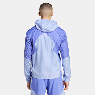 adidas Men's Own The Run Full-Zip Hoodie Blue
