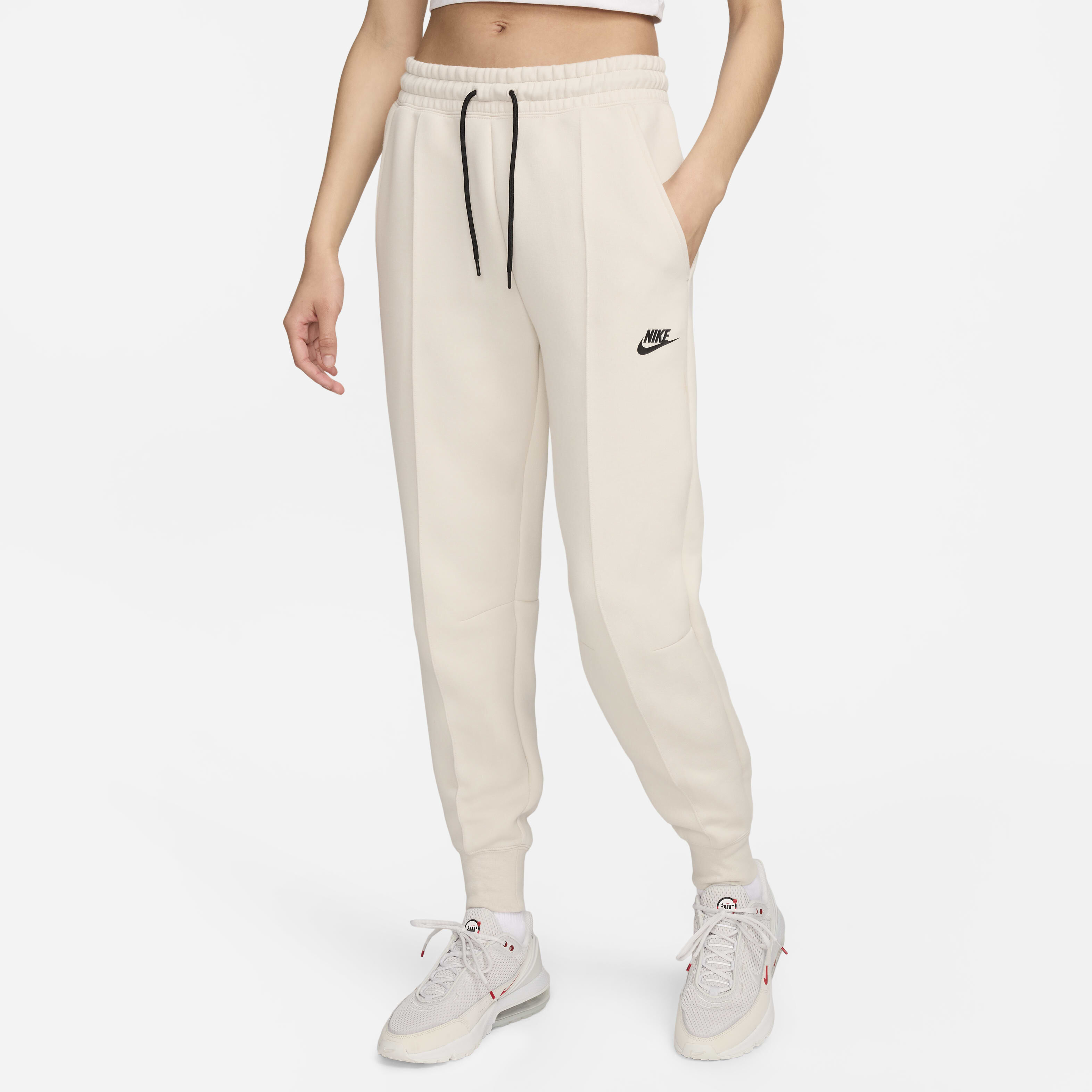 Women s Sportswear Tech Fleece Mid Rise Joggers Ivory Nike in KSA SSS
