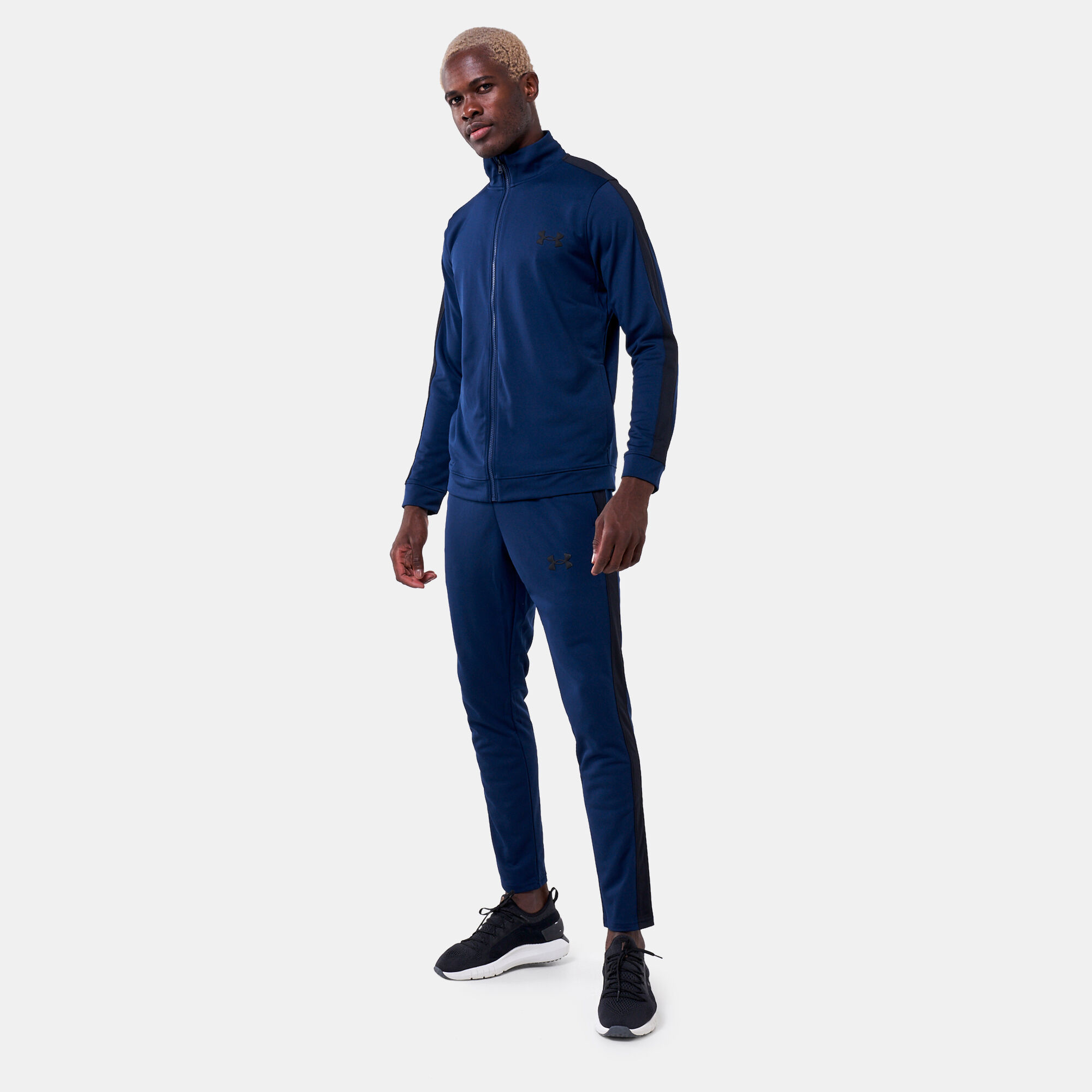 Navy blue nike deals tracksuit mens