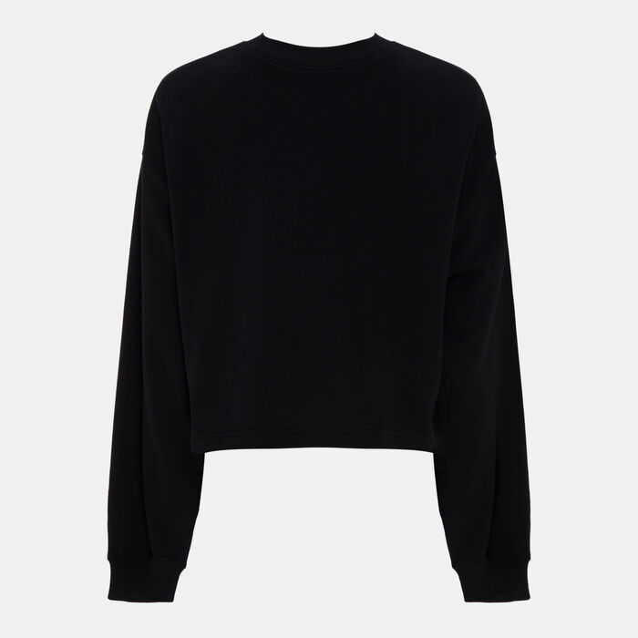 New Balance Women's Coastal Fleece Sweatshirt Black image number 1