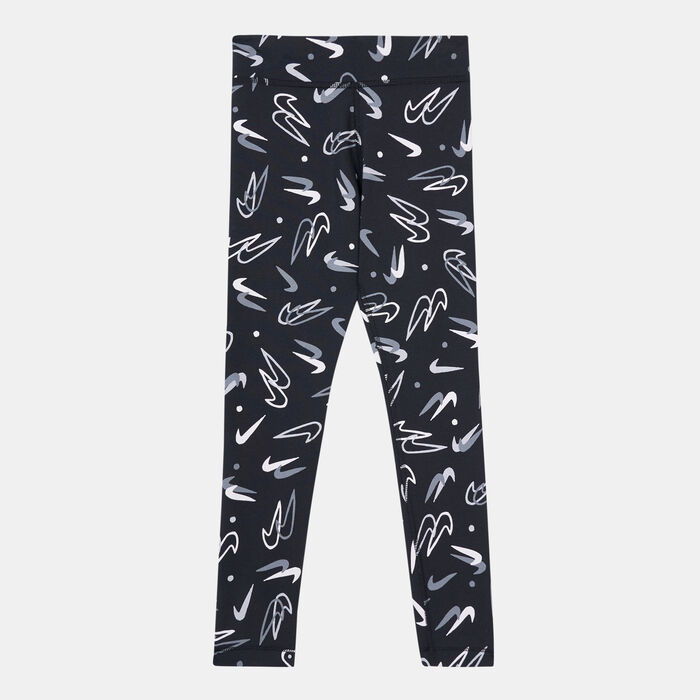 Nike Kids' Sportswear Essential Mid-Rise Leggings (Older Kids) Black image number 0