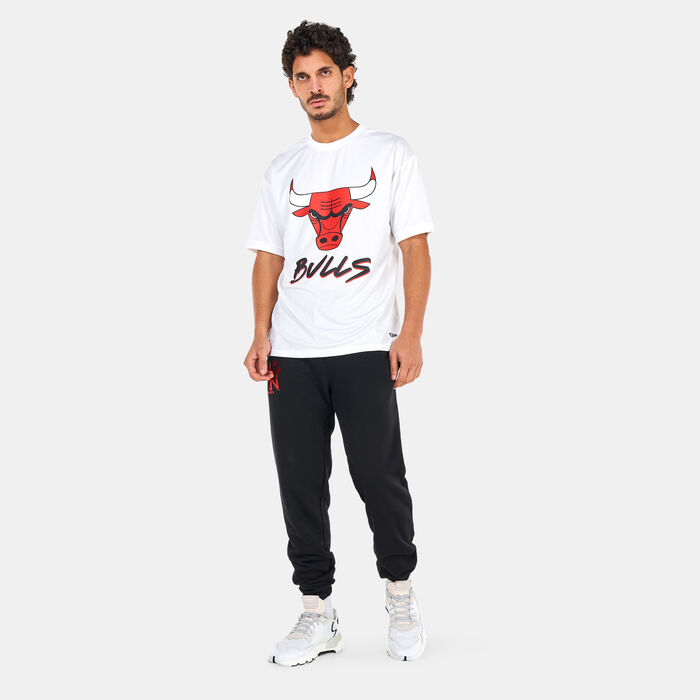 New Era Men's NBA Chicago Bulls Mesh T-Shirt White New Era Men's NBA Chicago Bulls Mesh T-Shirt White image number 2