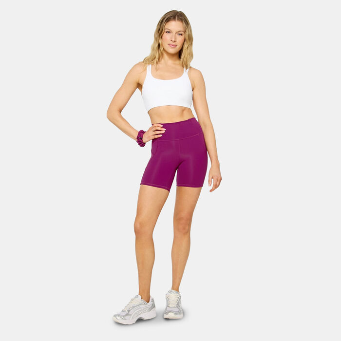 Fabletics Women's Oasis PureLuxe Training Shorts Purple image number 2
