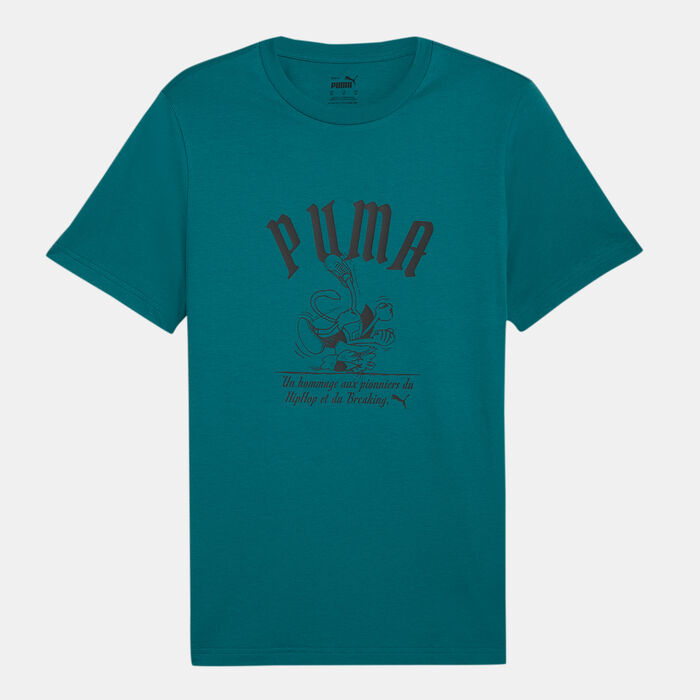 PUMA Men's Graphics Super T-Shirt Green PUMA Men's Graphics Super T-Shirt Green image number 0