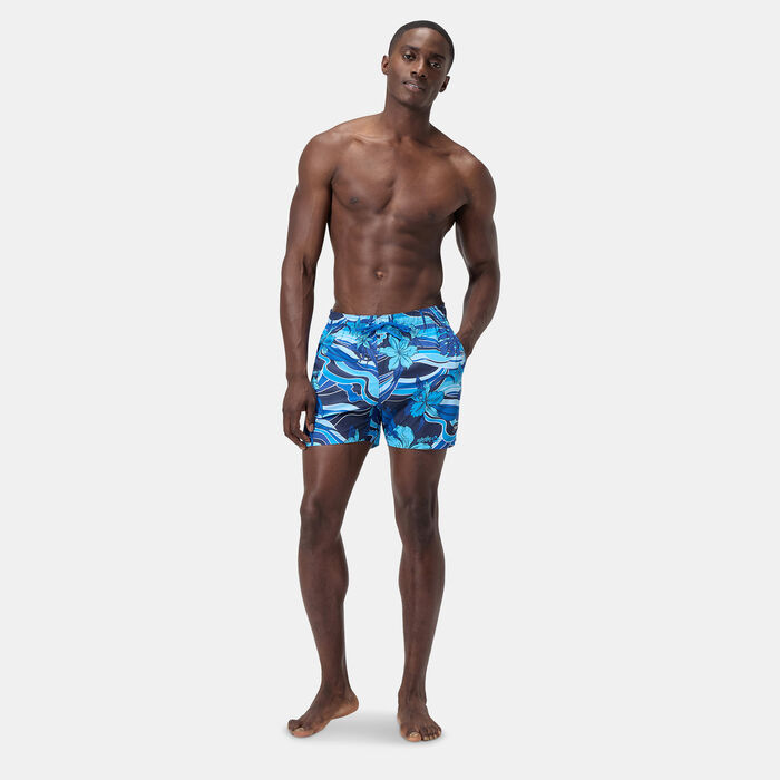 Speedo Men's Printed Redondo Edge Swimming Shorts Blue Speedo Men's Printed Redondo Edge Swimming Shorts Blue image number 2