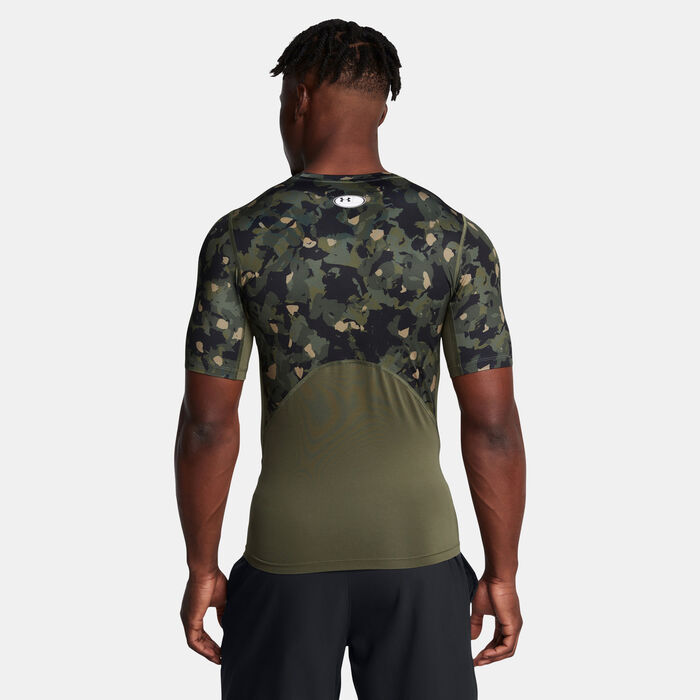 Under Armour Men's HeatGear Training Baselayer Top Green Under Armour Men's HeatGear Training Baselayer Top Green image number 1