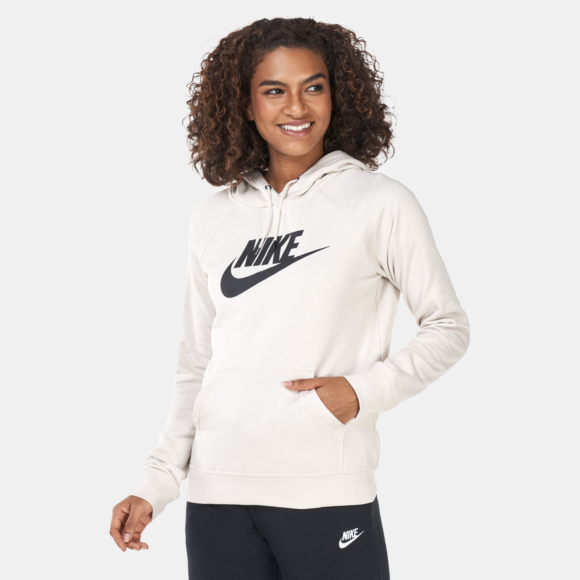 Buy Nike Women s Sportswear Essential Hoodie White in KSA SSS