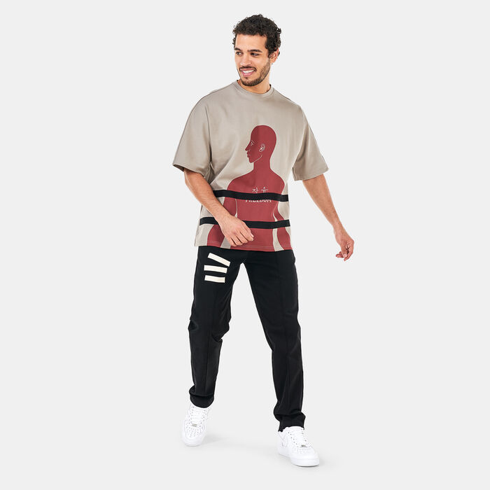 Tee Library Men's Oversized T-Shirt Beige image number 2